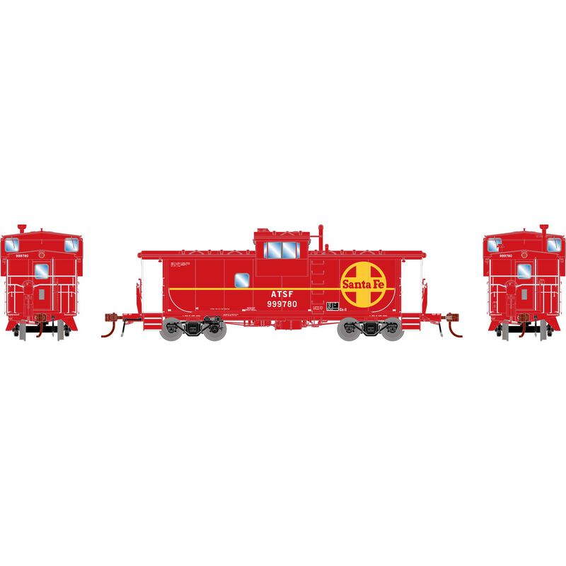 Athearn Genesis G78577 HO Scale ICC Caboose Santa Fe ATSF 999780 with Lights