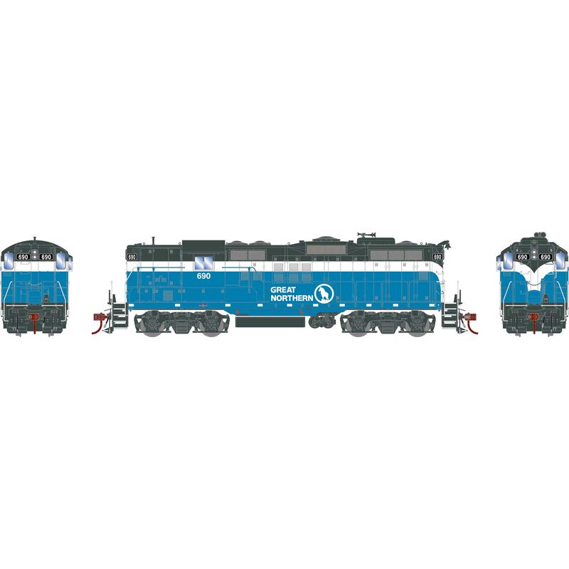 Athearn Genesis G82283 HO Scale EMD GP9 Great Northern GN 690