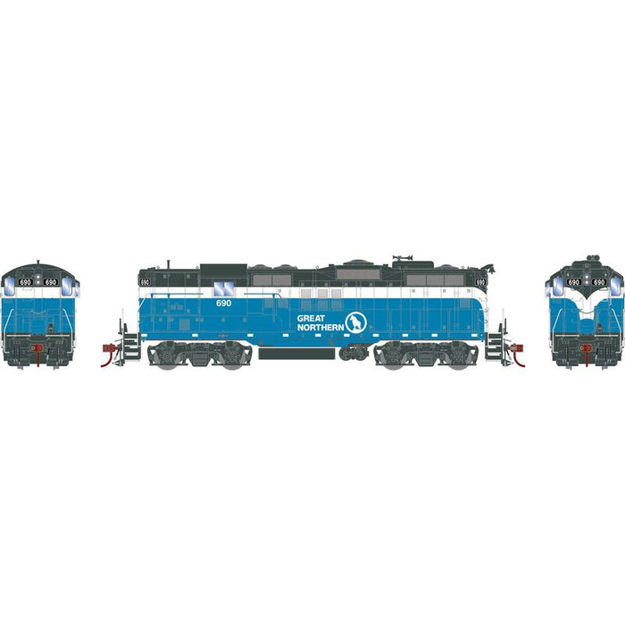 Athearn Genesis G82283 HO Scale EMD GP9 Great Northern GN 690