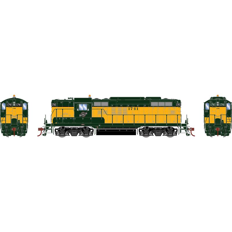 Athearn Genesis G82729 HO Scale EMD GP9 Chicago NorthWestern CNW 1741 DC