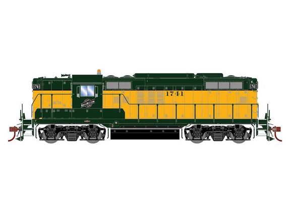 Athearn Genesis G82729 HO Scale EMD GP9 Chicago NorthWestern CNW 1741 DC