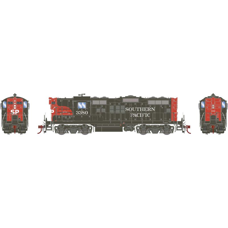 Athearn Genesis G82825 HO Scale EMD GP9 Southern Pacific SP Phase II 3380 DCC Sound