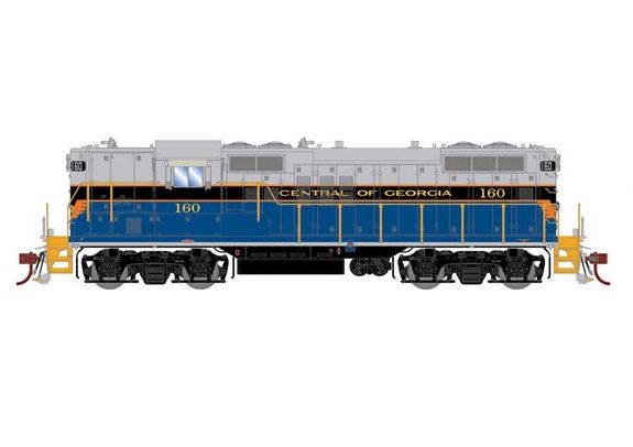 Athearn Genesis G82836 HO Scale EMD GP9 Central of Georgia CG 160 DCC Sound