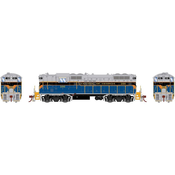 Athearn Genesis G82837 HO Scale EMD GP9 Central of Georgia CG 166 DCC Sound