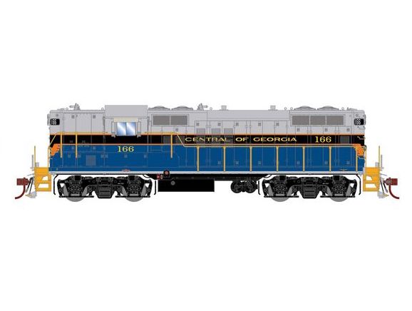 Athearn Genesis G82837 HO Scale EMD GP9 Central of Georgia CG 166 DCC Sound