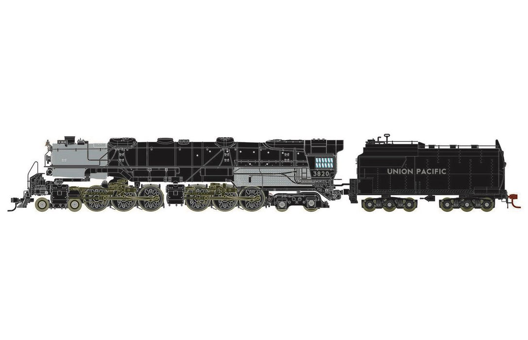 Athearn Genesis G999 HO Scale 4-6-6-4 Challenger w/Oil Tender Union Pacific UP 3820 DCC/Sound