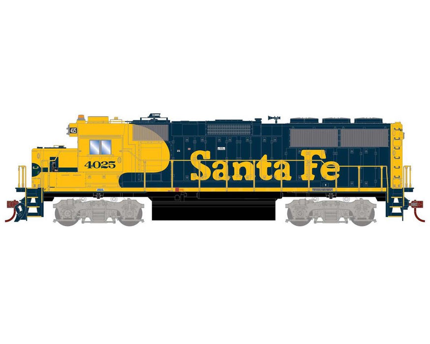 Athearn RTR 1014 HO Scale GP60 Diesel Santa Fe ATSF 4025 DC