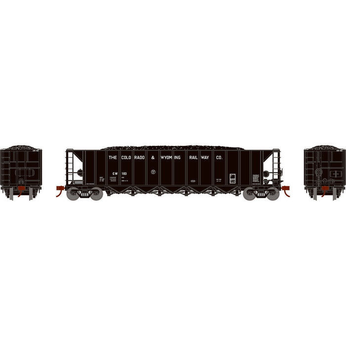 Athearn RTR 1039 HO Scale Ortner 5-Bay Hopper Colorado & Wyoming CW 5-Pack #2