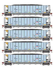 Athearn RTR 1044 HO Scale Ortner 5-Bay Hopper Union Pacific UP 5-Pack #3