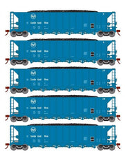 Athearn RTR 1052 HO Scale Ortner 5-Bay Hopper USS Cumberland Mine USSX 5-Pack #1