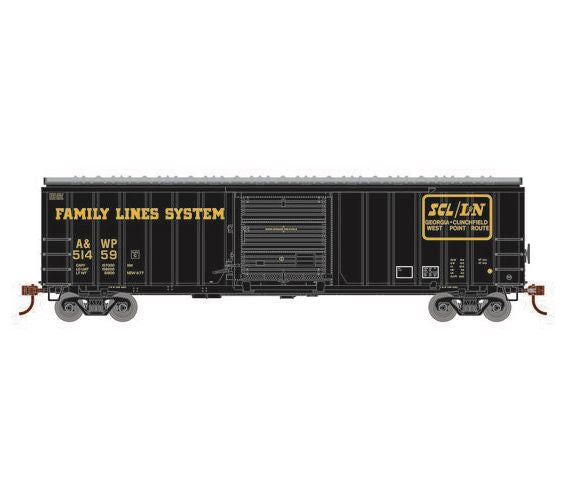 Athearn RTR 1076 HO Scale 50' ACF Outside Post Boxcar Family Lines A&WP 51459
