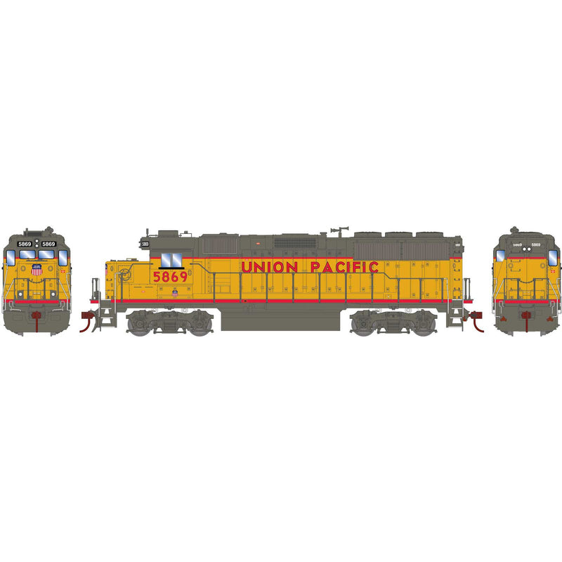 Athearn RTR 1100 HO Scale GP60 Diesel Union Pacific UP 5869 DC