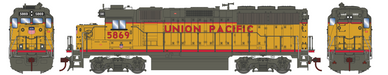 Athearn RTR 1100 HO Scale GP60 Diesel Union Pacific UP 5869 DC