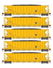 Athearn RTR 1112 HO Scale Ortner 5-Bay Hopper ITEL Corporation SSIX 5-Pack #2