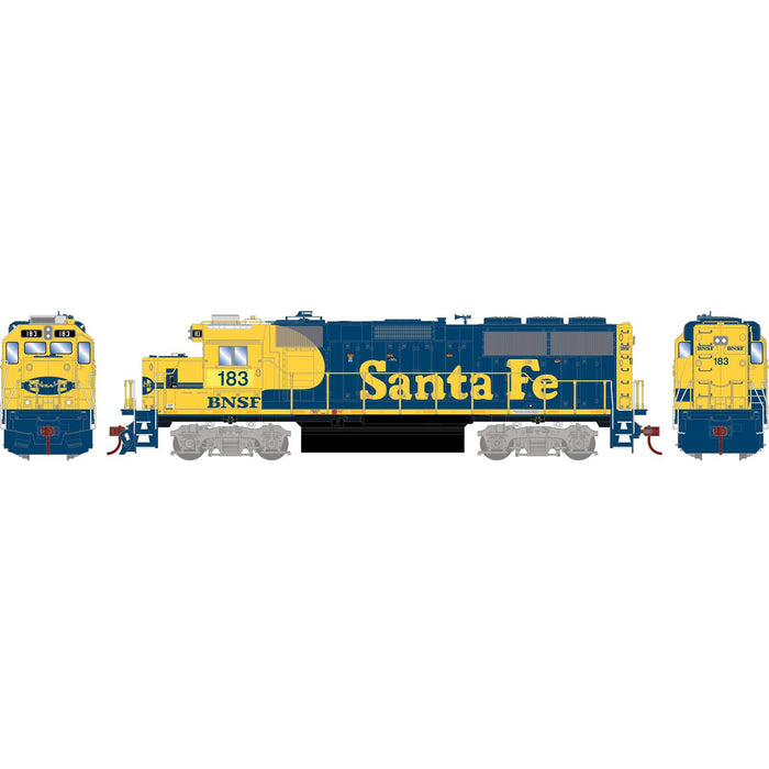 Athearn RTR 1125 HO Scale GP60 Diesel BNSF 183 DCC/Sound Primed for Grime