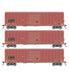 Athearn RTR 1127 HO Scale 50' ACF Outside Post Boxcar Union Pacific BKTY 3-Pack #2