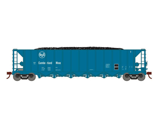 Athearn RTR 1142 HO Scale Ortner 5-Bay Hopper USS Cumberland Mine USSX 1