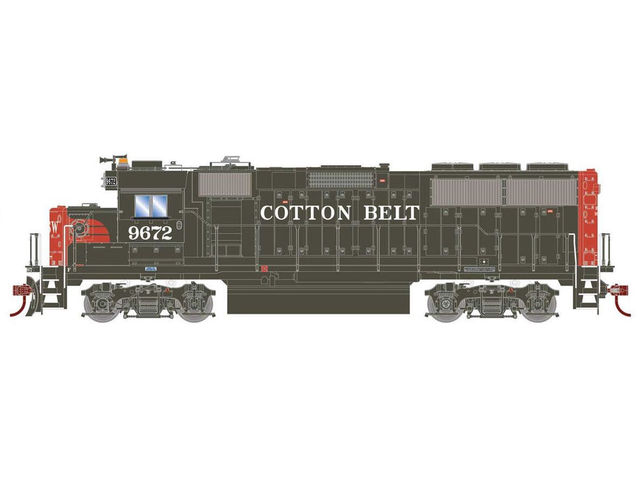 Athearn RTR 1146 HO Scale GP60 Diesel Cotton Belt SSW 9672 DCC/Sound
