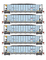 Athearn RTR 1152 HO Scale Ortner 5-Bay Hopper Union Pacific UP 5-Pack #2