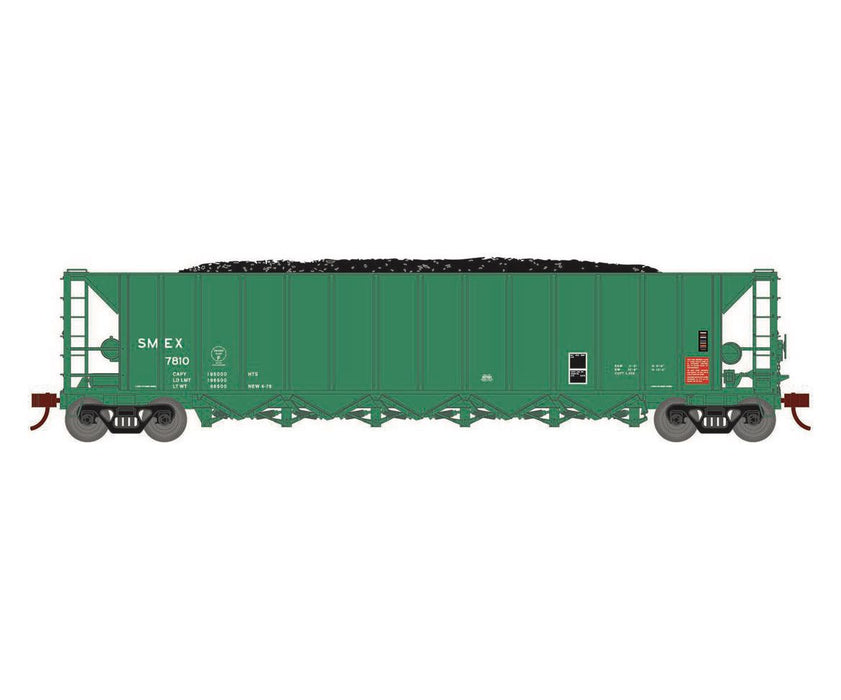 Athearn RTR 1154 HO Scale Ortner 5-Bay Hopper South Mississippi Electric Power SMEX 5-Pack #2