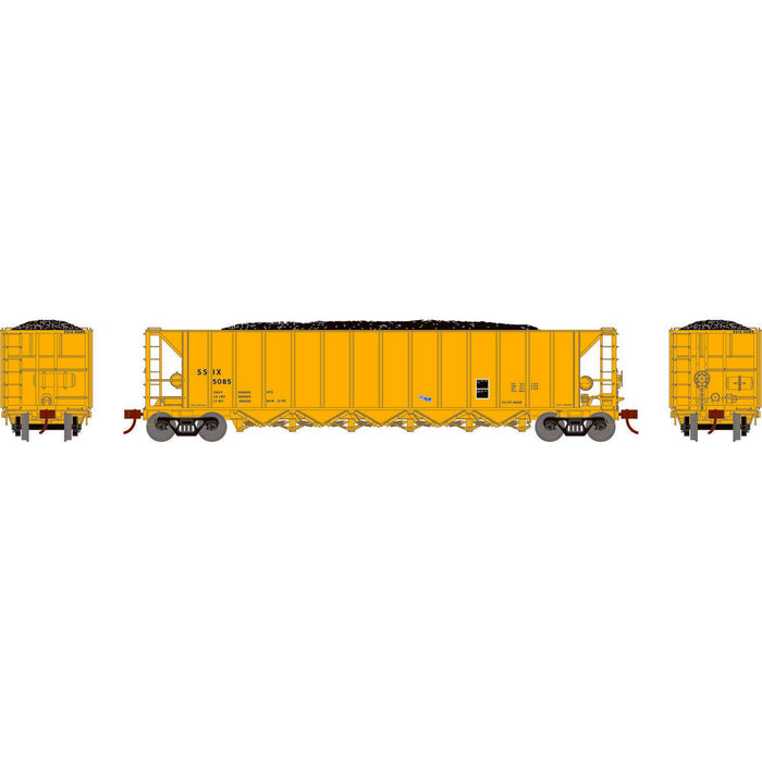 Athearn RTR 1158 HO Scale Ortner 5-Bay Hopper ITEL Corporation SSIX 5-Pack #1