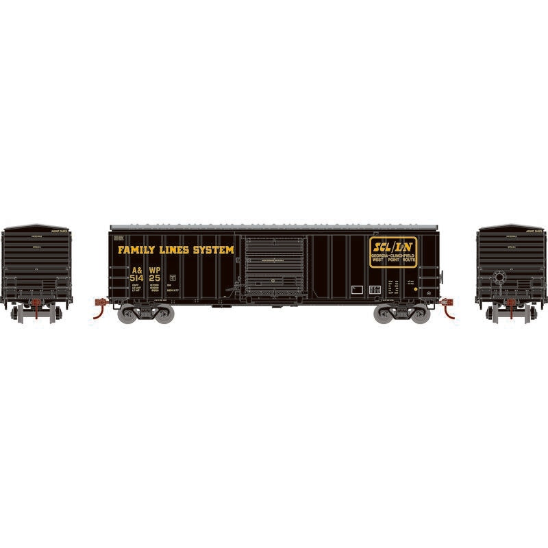 Athearn RTR 1164 HO Scale 50' ACF Outside Post Boxcar Family Lines A&WP 51425