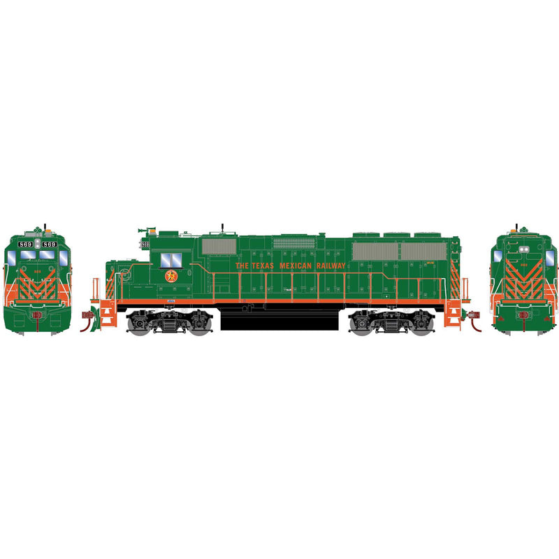 Athearn RTR 1177 HO Scale GP60 Diesel Texas Mexican TM 869 DC