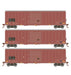 Athearn RTR 1181 HO Scale 50' ACF Outside Post Boxcar Union Pacific BKTY 3-Pack #1