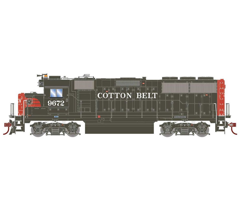Athearn RTR 1188 HO Scale GP60 Diesel Cotton Belt SSW 9672 DC