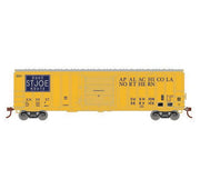 Athearn RTR 1197 HO Scale 50' ACF Outside Post Boxcar Apalachicola Northern AN 5037