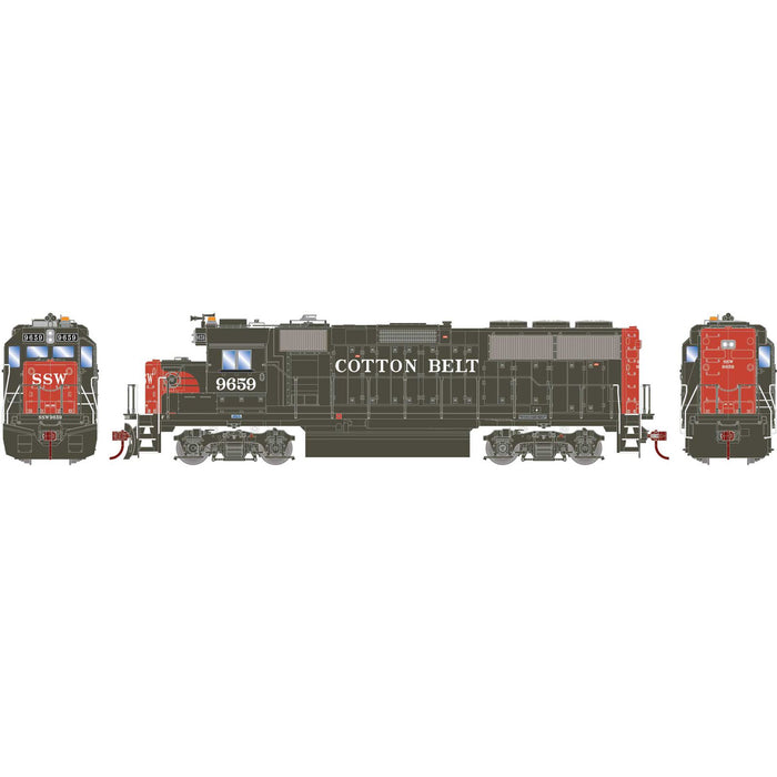 Athearn RTR 1221 HO Scale GP60 Diesel Cotton Belt SSW 9659 DCC/Sound