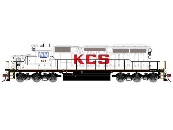Athearn RTR 1235 HO Scale EMD SD40-2 Kansas City Southern KCS 684 DC