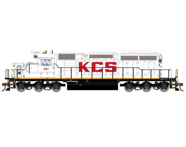 Athearn RTR 1237 HO Scale EMD SD40-2 Kansas City Southern KCS 681 DC