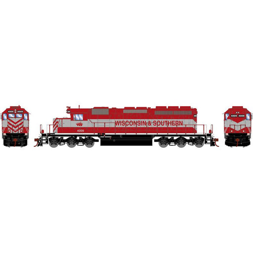 Athearn RTR 1238 HO Scale EMD SD40-2 Wisconsin & Southern WAMX 4009 DC