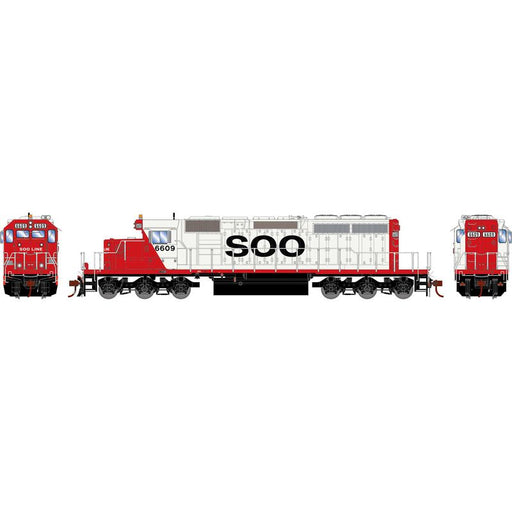 Athearn RTR 1248 HO Scale EMD SD40-2 SOO Line 6609 DC