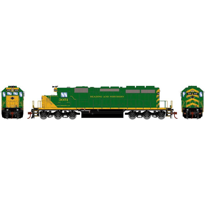 Athearn RTR 1254 HO Scale EMD SD40-2 Reading & Northern RBMN 3051 DCC/Sound