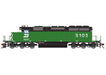 Athearn RTR 1264 HO Scale EMD SD40-2 Burlington Northern BN 8102 DCC/Sound