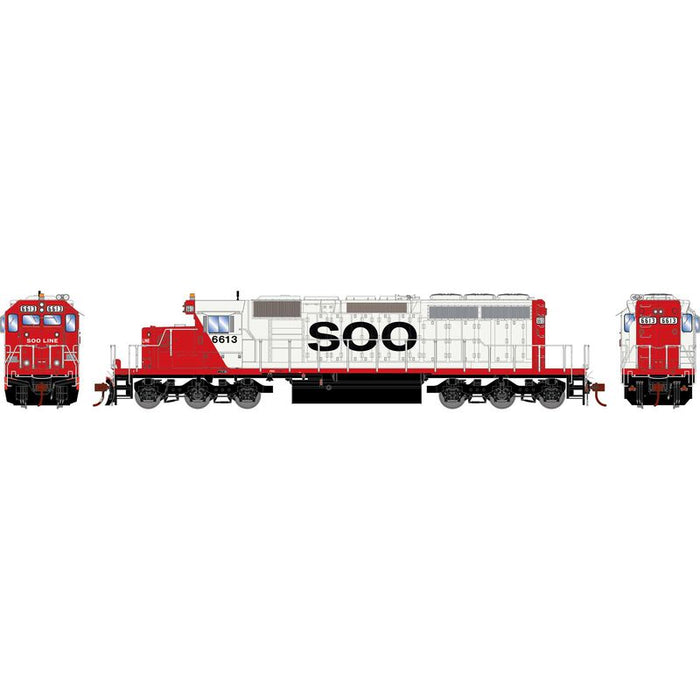 Athearn RTR 1274 HO Scale EMD SD40-2 SOO Line 6613 DCC/Sound