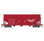 Athearn RTR 1275 HO Scale 40' Woodchip Hopper w/Load Gulf Mobile & Ohio GMO 82501