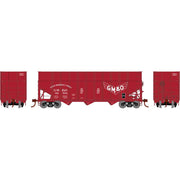 Athearn RTR 1275 HO Scale 40' Woodchip Hopper w/Load Gulf Mobile & Ohio GMO 82501