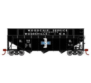 Athearn RTR 1277 HO Scale 40' Woodchip Hopper w/Load Boston & Maine B&M 7507