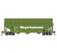 Athearn RTR 1280 HO Scale 40' Woodchip Hopper w/Load Weyerhaeuser WTCX 301
