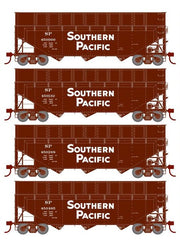 Athearn RTR 1284 HO Scale 40' Woodchip Hopper w/Load Southern Pacific SP 4-Pack #1