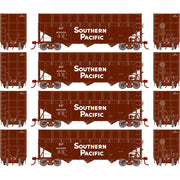 Athearn RTR 1284 HO Scale 40' Woodchip Hopper w/Load Southern Pacific SP 4-Pack #1