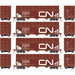 Athearn RTR 1285 HO Scale 40' Woodchip Hopper w/Load Canadian National CN 4-Pack #1