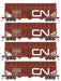 Athearn RTR 1285 HO Scale 40' Woodchip Hopper w/Load Canadian National CN 4-Pack #1
