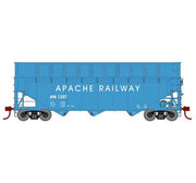 Athearn RTR 1289 HO Scale 40' Woodchip Hopper w/Load Apache APA 1207