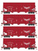 Athearn RTR 1290 HO Scale 40' Woodchip Hopper w/Load Gulf Mobile & Ohio GMO 4-Pack #1