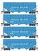 Athearn RTR 1291 HO Scale 40' Woodchip Hopper w/Load Apache APA 4-Pack #1