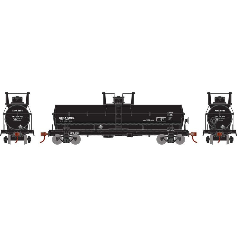 Athearn RTR 1296 HO Scale Chemical Tank Car American Car & Foundry ACFX 6986